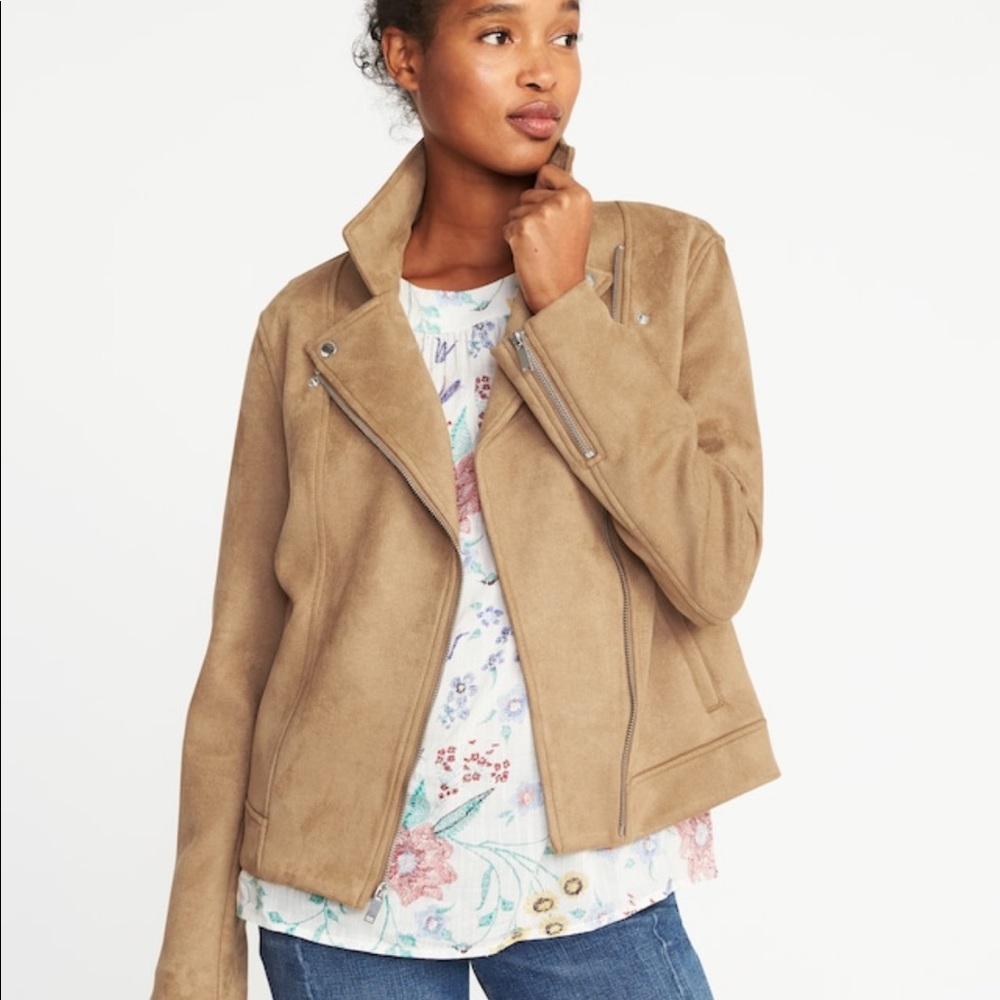 Old Navy Sueded-Knit Moto Jacket